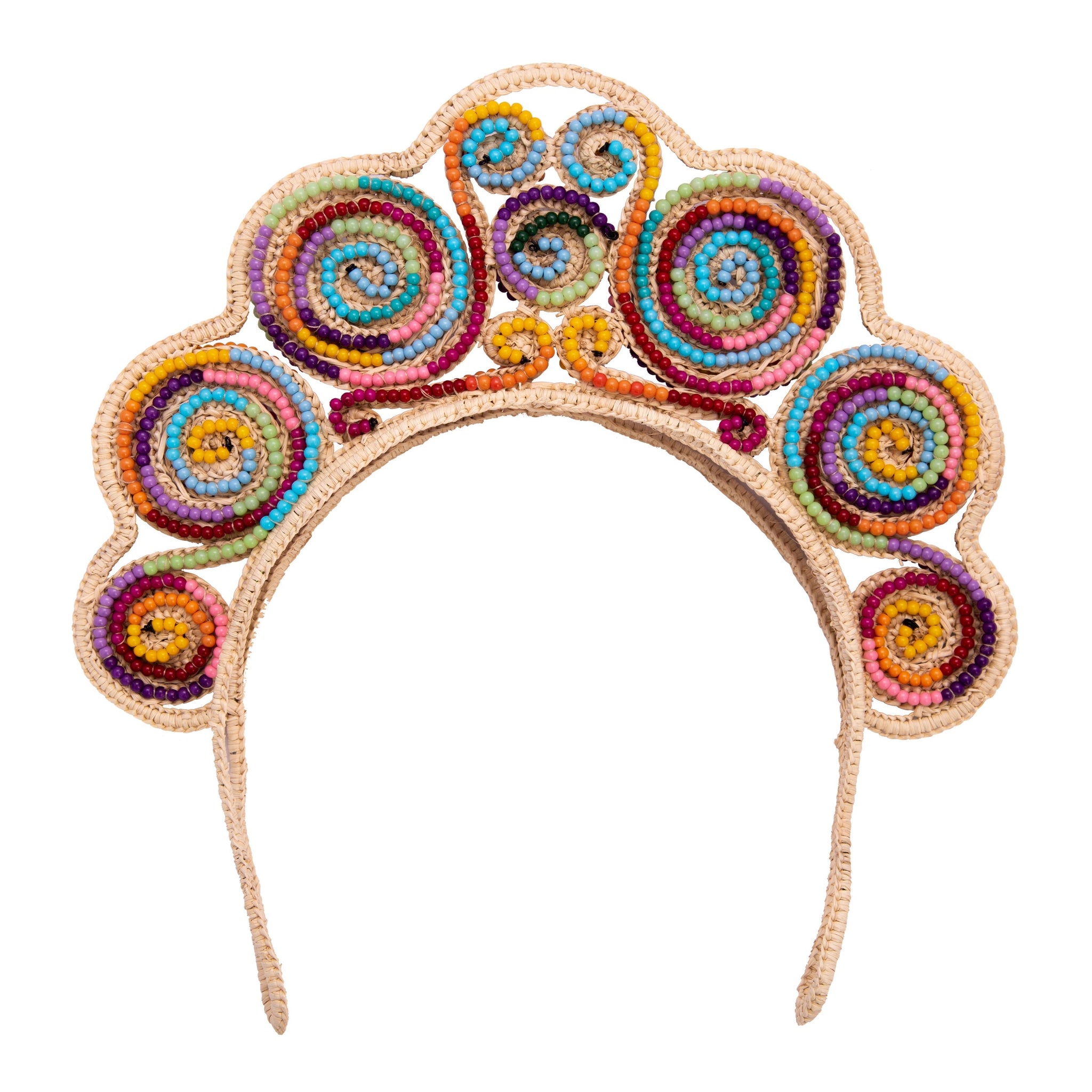 Caracoles multicolor headpiece