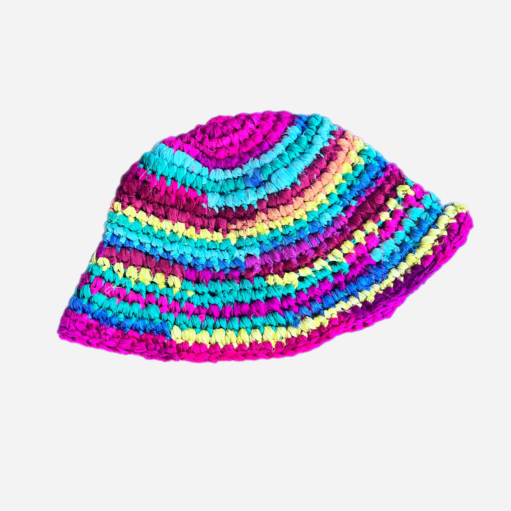 Color Master Bucket Hat Fuchsia Blue Red Yellow 