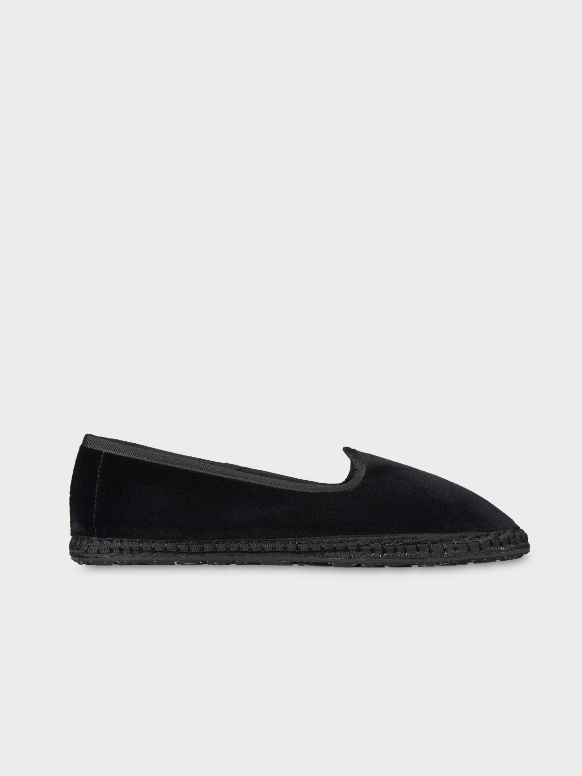 Daisy Black Velvet Slippers