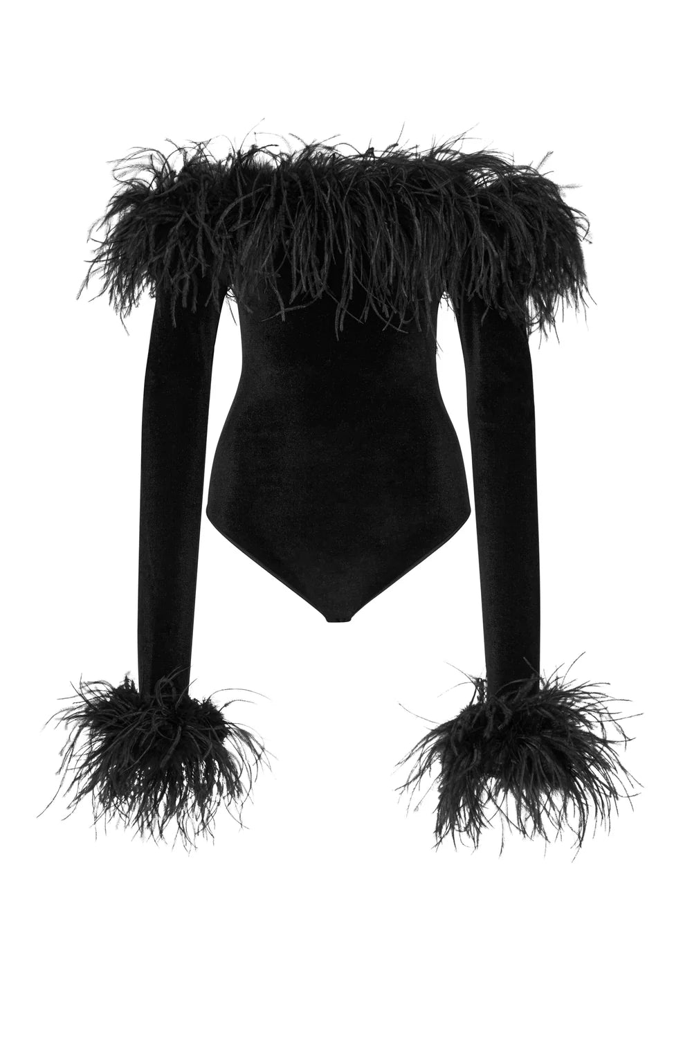 Velvet Plumage Bodysuit