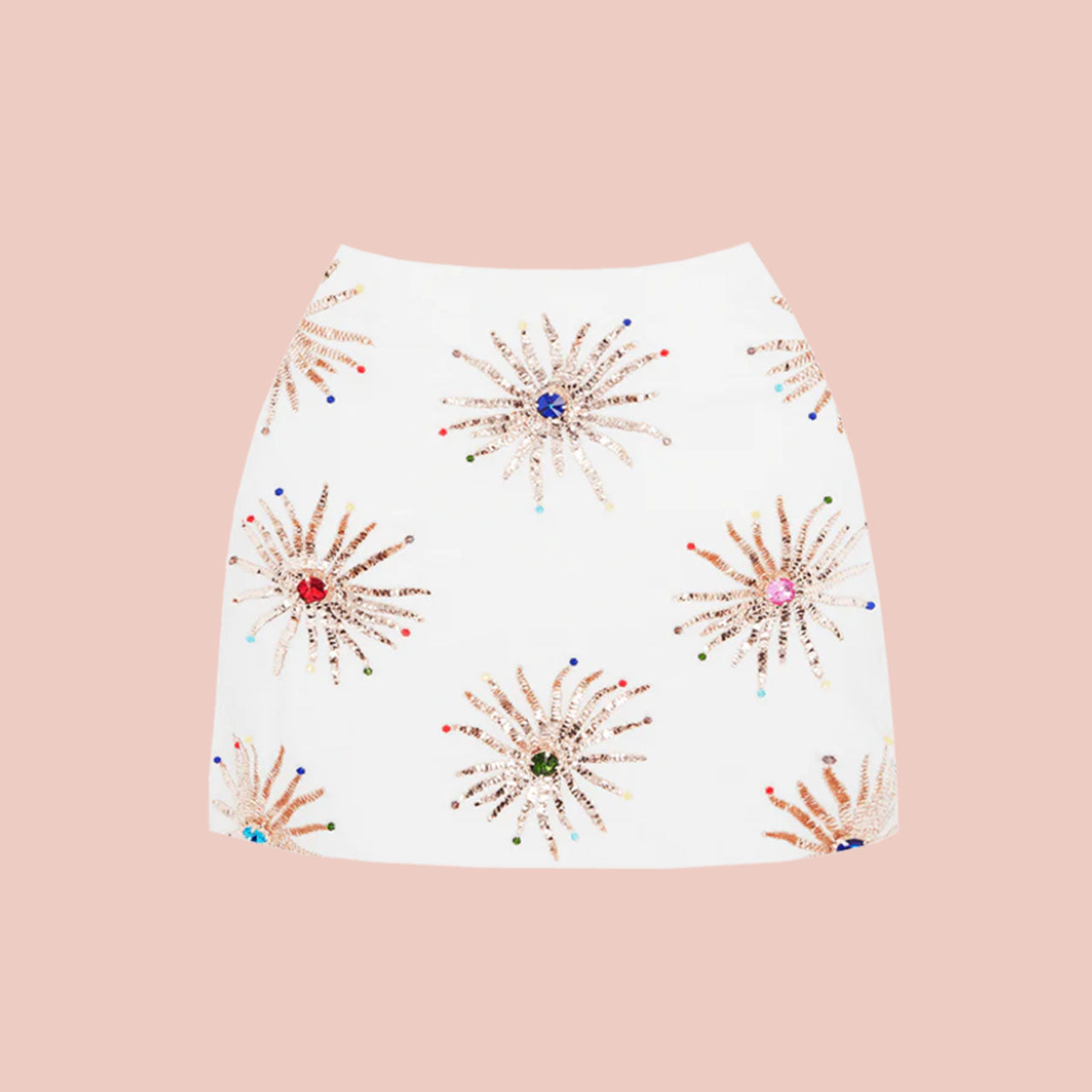 Callie Co-Ord Luxe Mini Skirt White