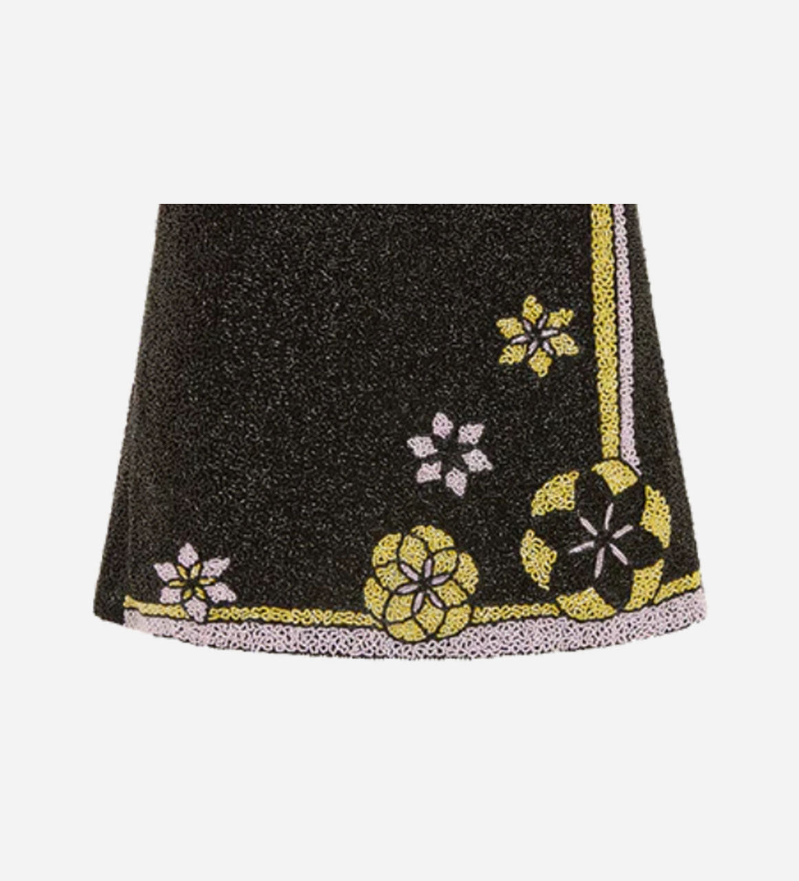 Mei Hand Embroidered Summer Co-Ord Black Skirt